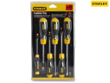 Stanley Cushion Grip Screwdriver Set, 6 Piece SL/PZ 