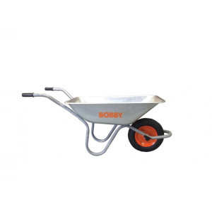 BOBBY Heavy Duty Galvanised Tray Wheelbarrow 90L (Bobby-90L)