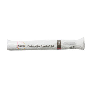 Harris Essentials Plastic Dustsheet on a Roll 2mt x 50mt
