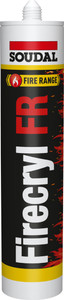 Soudal Firecryl Fire Resistant Acrylic Sealant (White - 310ml) (106329)