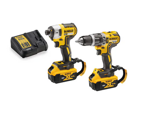 Dewalt 18V XR BL COMPACT TWIN KIT LANYARD READY