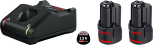 Bosch Starter Set 12V (2x3.0Ah Batteries + GAL12V-40 Charger)