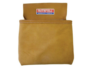Faithfull Single Pocket Nail Pouch - Suede
