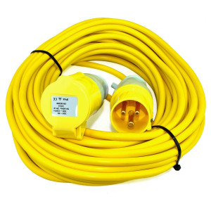 16A 1.5mm 14M 110v (Yellow) Extension Lead