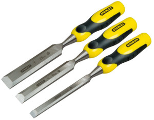 Stanley Dynagrip 3 Piece Chisel Set With Strike Cap