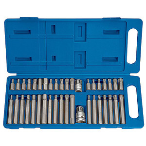 Draper 40 Piece Tx-Star Hexagon and Allen Mechanics Bit Set