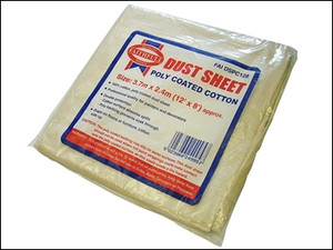 Faithful Cotton Twill Polythene Backed Dust Sheet 12 x 8ft