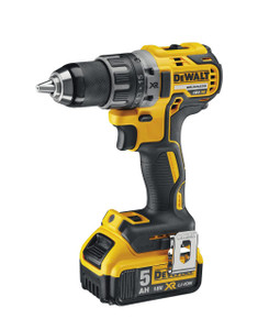 Dewalt 18V XR Brushless Compact Drill Driver - 2 x 5.0Ah