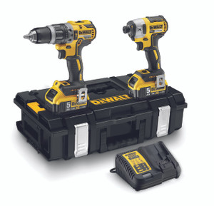 Dewalt DCK266P2 18V Brushless Combi Drill & Impact Driver Kit (2x5.0Ah)