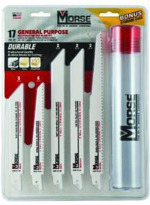 MK Morse 17PC General Purpose Reciprocating Blade With Case