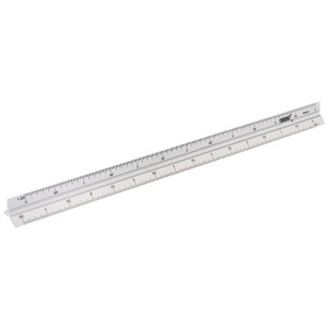 Draper 300mm Aluminium Triangle Scale Rule (17686)