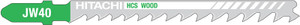 Hitachi 750043 Wood Cutting Jigsaw Blades 100.4mm x 1.25mm