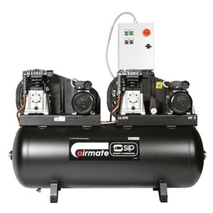 SIP B3800/270 270ltr Tandem Belt Drive Compressor