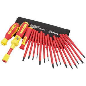 ERGO PLUS® Interchangable VDE Torque Screwdriver Set (19 PIECE)