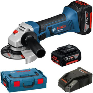 Bosch GWS 18 V-LI 18V Angle Grinder 2 x 5Ah Batteries
