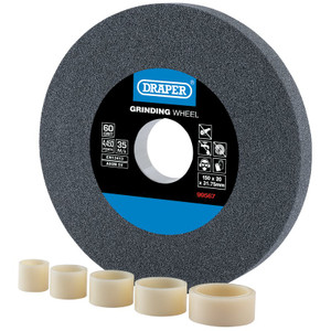 Draper 150 x 20mm Aluminium Oxide Grinding Wheel (60 Grit)