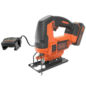 Black & Decker 18V Jigsaw with 1.5Ah Battery, Charger and 3 blades
