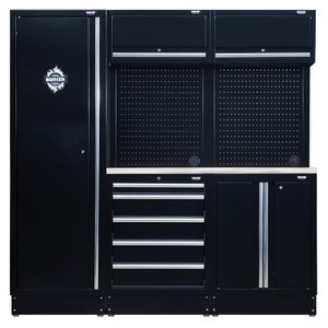 BUNKER® Modular Storage Combo With Stainless Steel Worktop (11 Piece)
