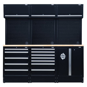 BUNKER® Modular Storage Combo With Hardwood Worktop (14 Piece)