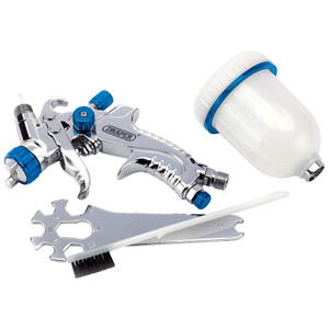 DRAPER GRAVITY FEED HVLP AIR SPRAY GUN, 100ML 