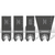Toolway 4pc Carpenters Blade Set