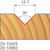 Freud 20-10425 12.7mm (Dia) "V" Grooving Router Bit