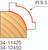 Freud 34-11425 31.8mm (Dia) Rounding Over Router Bit