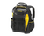 STANLEY FATMAX Heavy-Duty Tool Bag Backpack showing rigid waterproof base and front zip pocket
