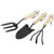 Draper 3 Piece Carbon Steel Fork, Trowel And Cultivator Set (83993)