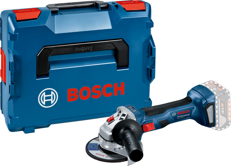 Bosch GWS18V-7 125mm Angle Grinder Body Only (L-Boxx) (06019H9002)