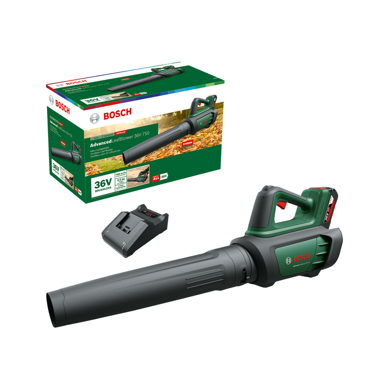 Bosch AdvancedLeafBlower 36V-750 Cordless Leaf Blower With 2.5Ah Battery