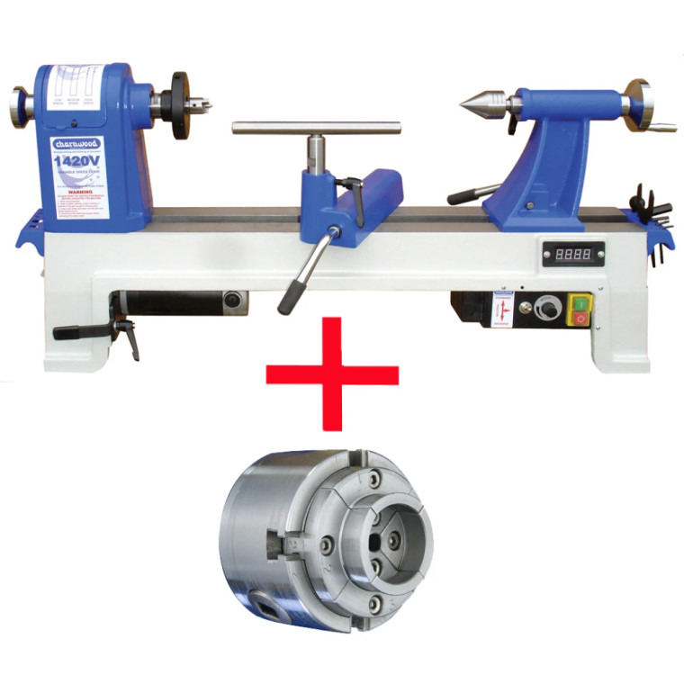 Charnwood 1420V 14" x 20" Heavy Duty Lathe Package Deal (1420VP)