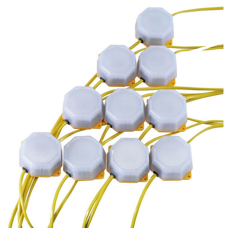 Draper 110v LED Festoon Lighting 22M (Set of 10) (90094)