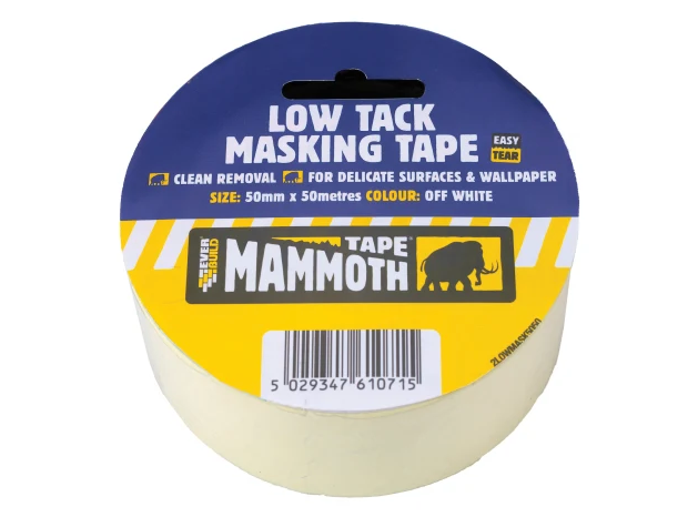 Everbuild Mammoth Low Tack Masking Tape 50mm x 25m