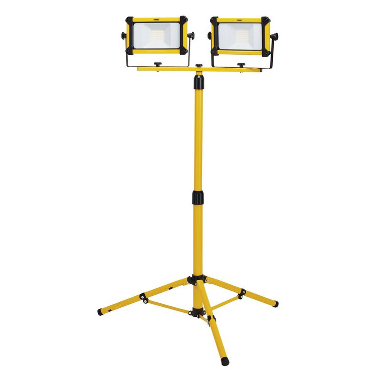 Draper 110v LED Twin Site Light With Tripod (2 x 50W) (03205)