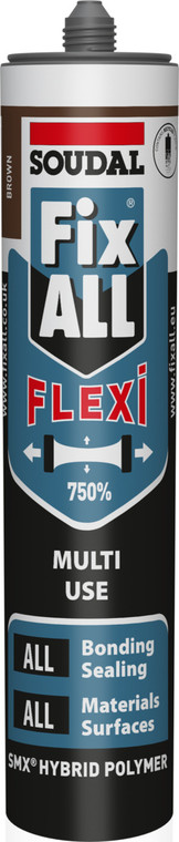 Soudal Fix All Flexi Sealant Adhesive (Black) - 290ml (106039)