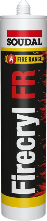 Soudal Firecryl Fire Resistant Acrylic Sealant (White - 310ml) (106329)