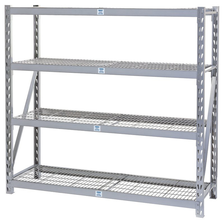 DRAPER EXPERT HEAVY DUTY STEEL 4 SHELVING UNIT, 1959 X 610 X 1830MM (05227)