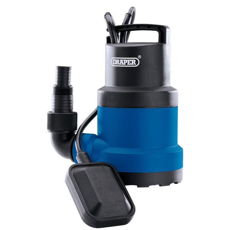 Draper 250W Submersible Water Pump with Float Switch (108L/min)
