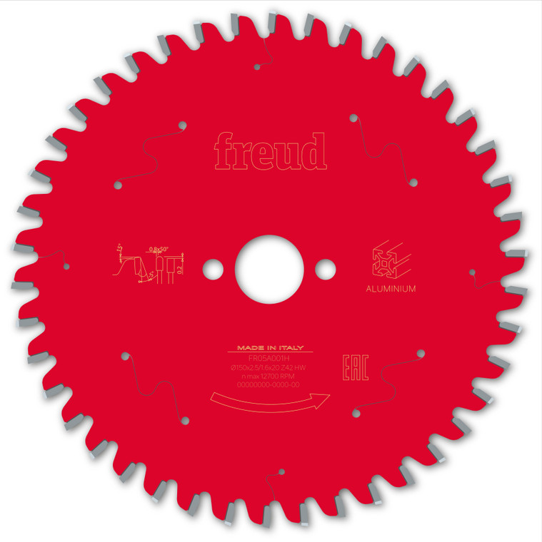 Freud HH Aluminium Circular Saw Blade 150 x 20 x 2.5/1.6 x T42 (F03FS09807)