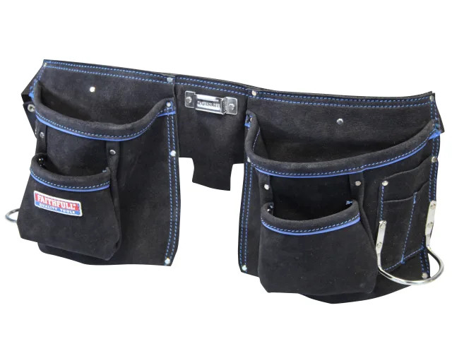 Faithfull Double Tool and Nail Pouch (FAIDTNP3B)