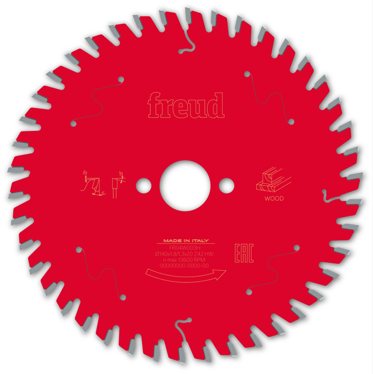 Freud Wood Circular Saw Blade 140mm x 20mm x 1.8mm x 42T