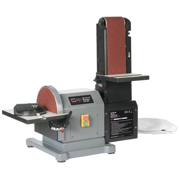 SIP 4" x 8" Belt Disc Sander 500w