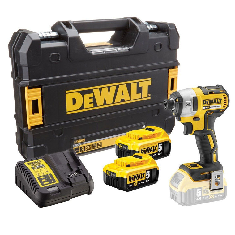 Dewalt DCF887P2 XR 18V 3 Speed Brushless Impact Driver (2x5.0Ah)