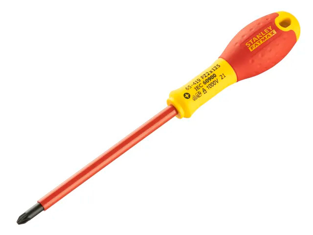 Stanley FatMax PZ2x125mm Insulated VDE Pozi Screwdriver (STA065419)