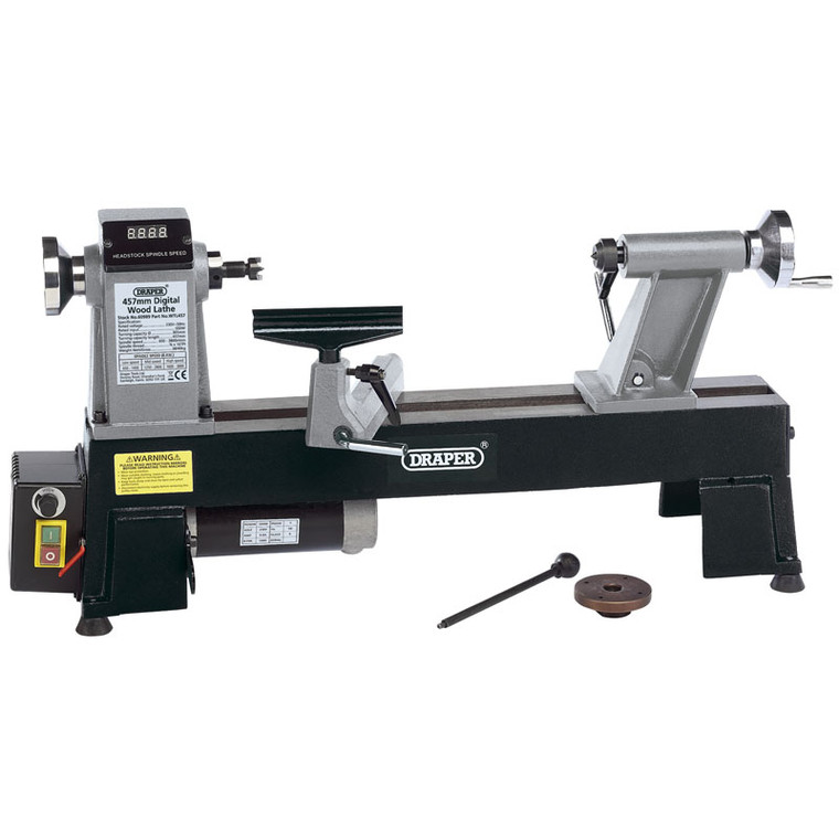 Draper 550W Compact Variable Speed Wood Lathe