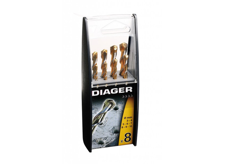 Diager 207B 8 Piece Granite Drill Bit Set