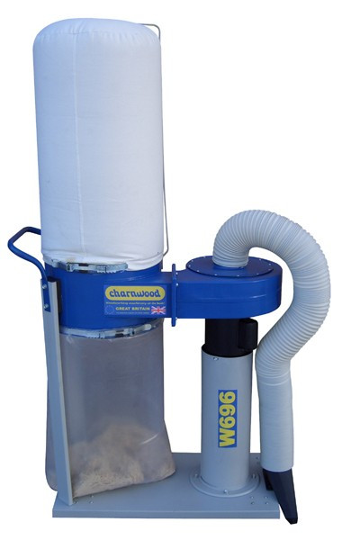Charnwood W696 1HP Single Bag Dust Extractor (W696)