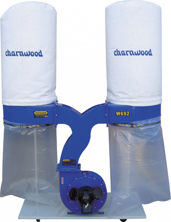 Charnwood W692 3HP Double Bag Extractor