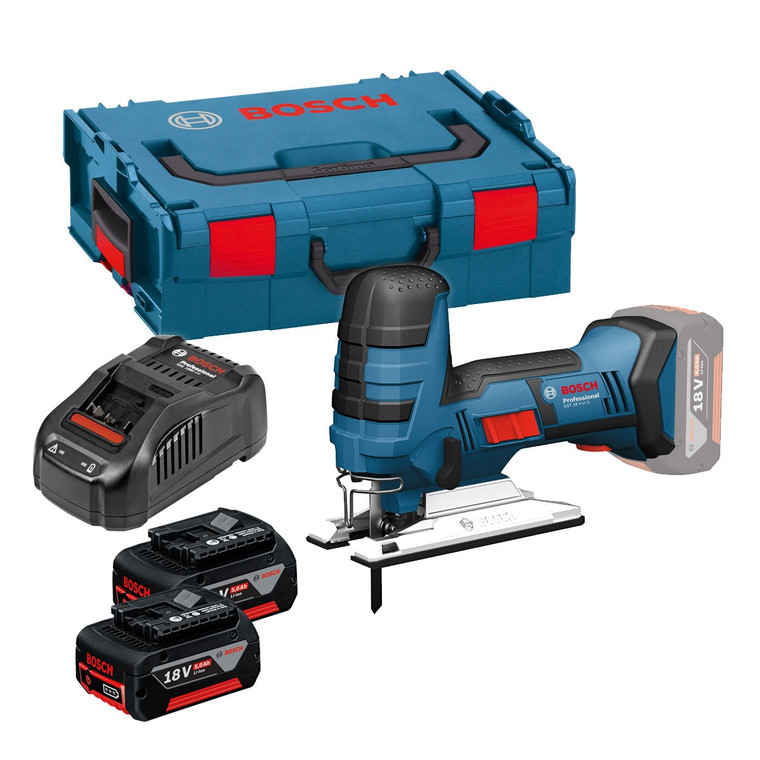 Bosch GST 18 V-LI S 18V Jigsaw 2 x 5Ah Batteries